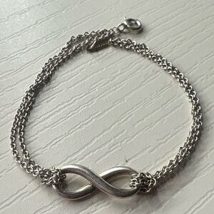 Tiffany & Co 925 Sterling Silver Infinity Bracelet